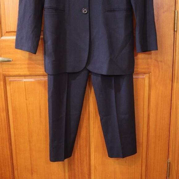 VESTIMENTA SPA Vintage Black Wool Pant Suit 3-Button Jacket Tailored 10 - Picture 6 of 16